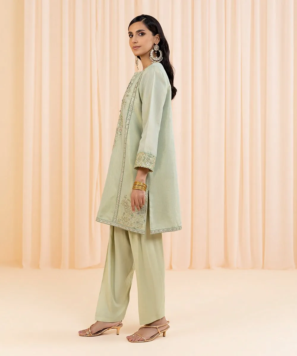 2 Piece - Embroidered Masoori Suit