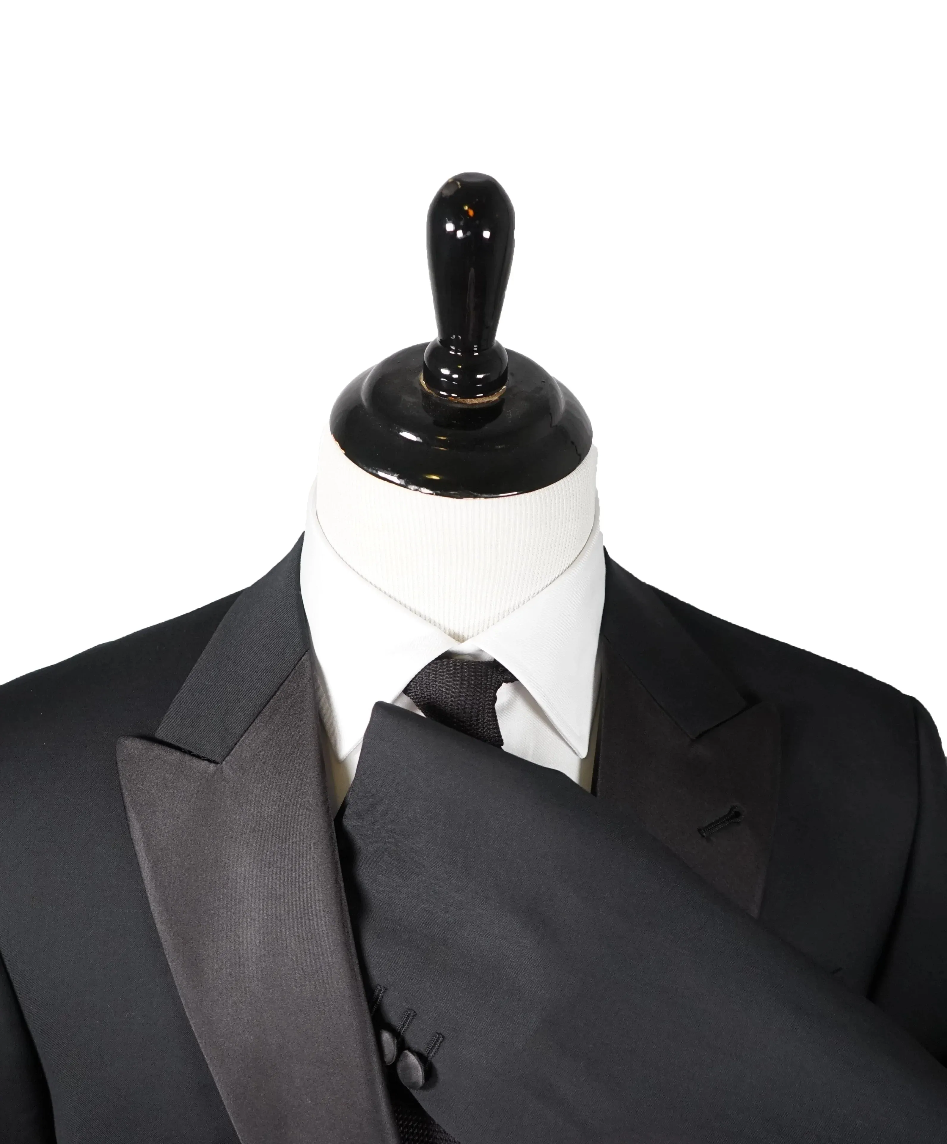 $2,095 ARMANI COLLEZIONI - “G Line” Wide Peak Lapel Tuxedo Suit - 40L