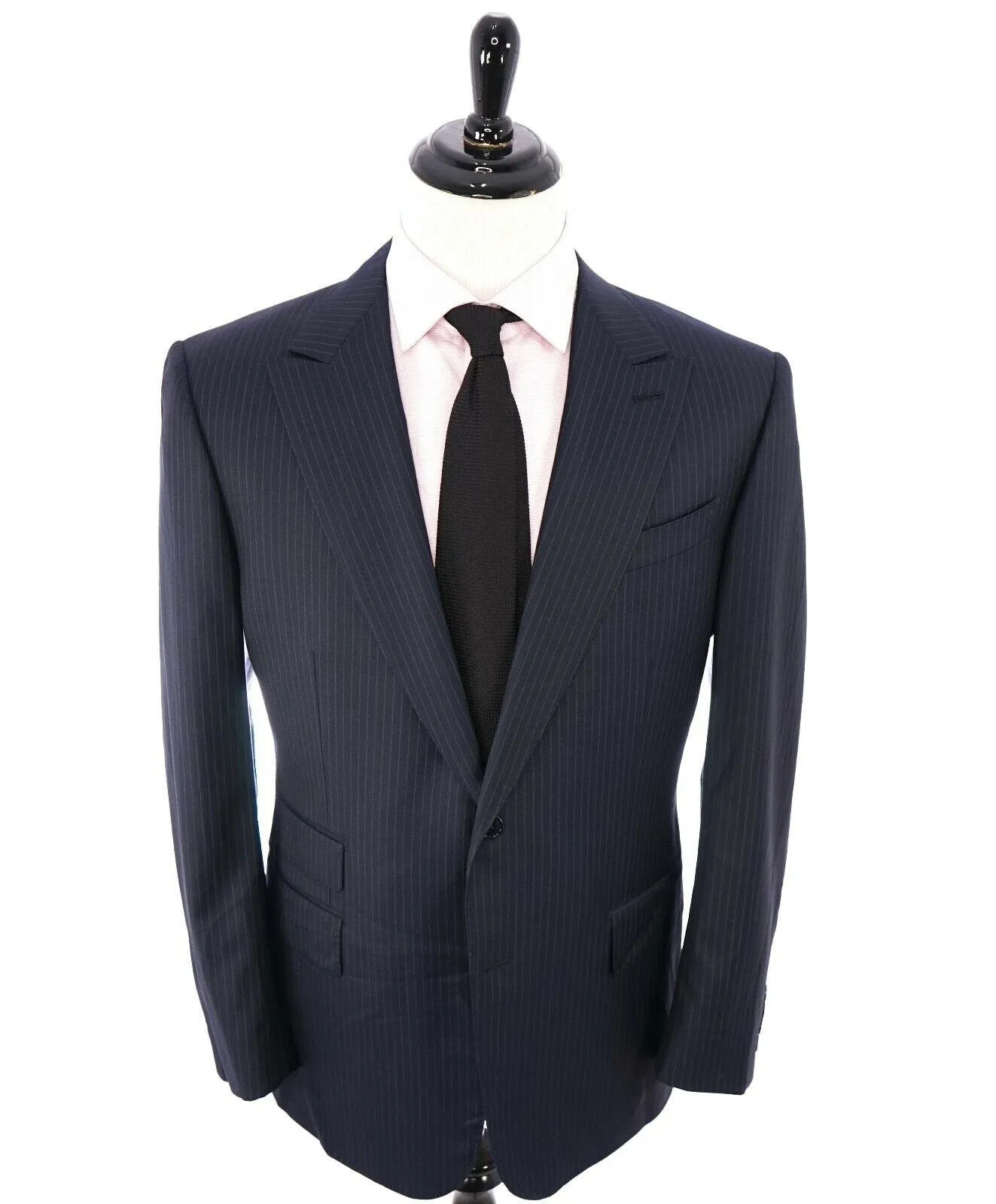 $3,000 ERMENEGILDO ZEGNA - "Manhattan" "MultiSeason" Wide Peak Lapel Suit - 46R