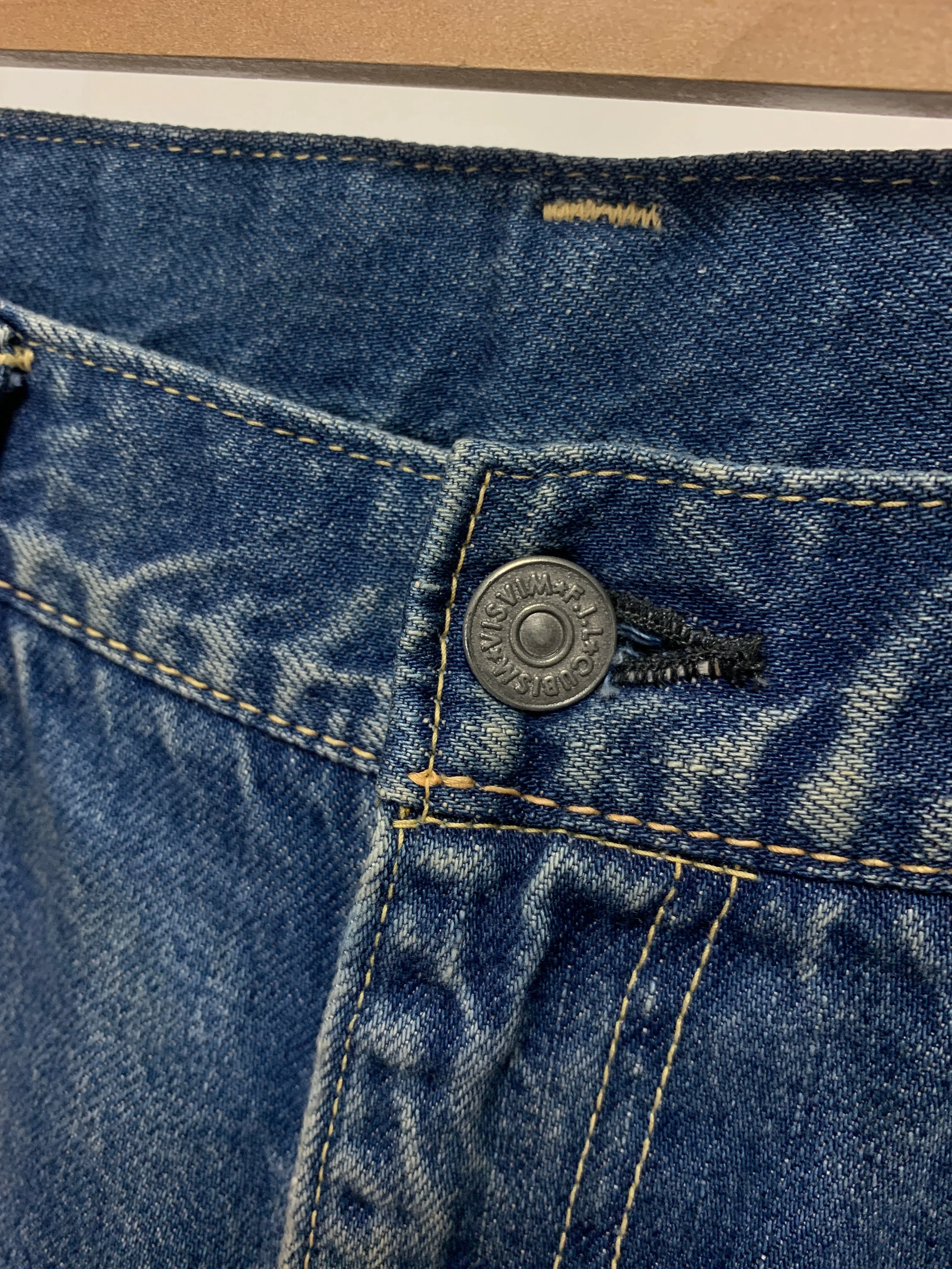 [34W] Visvim Fluxus 03D5 Distressed Denim Indigo