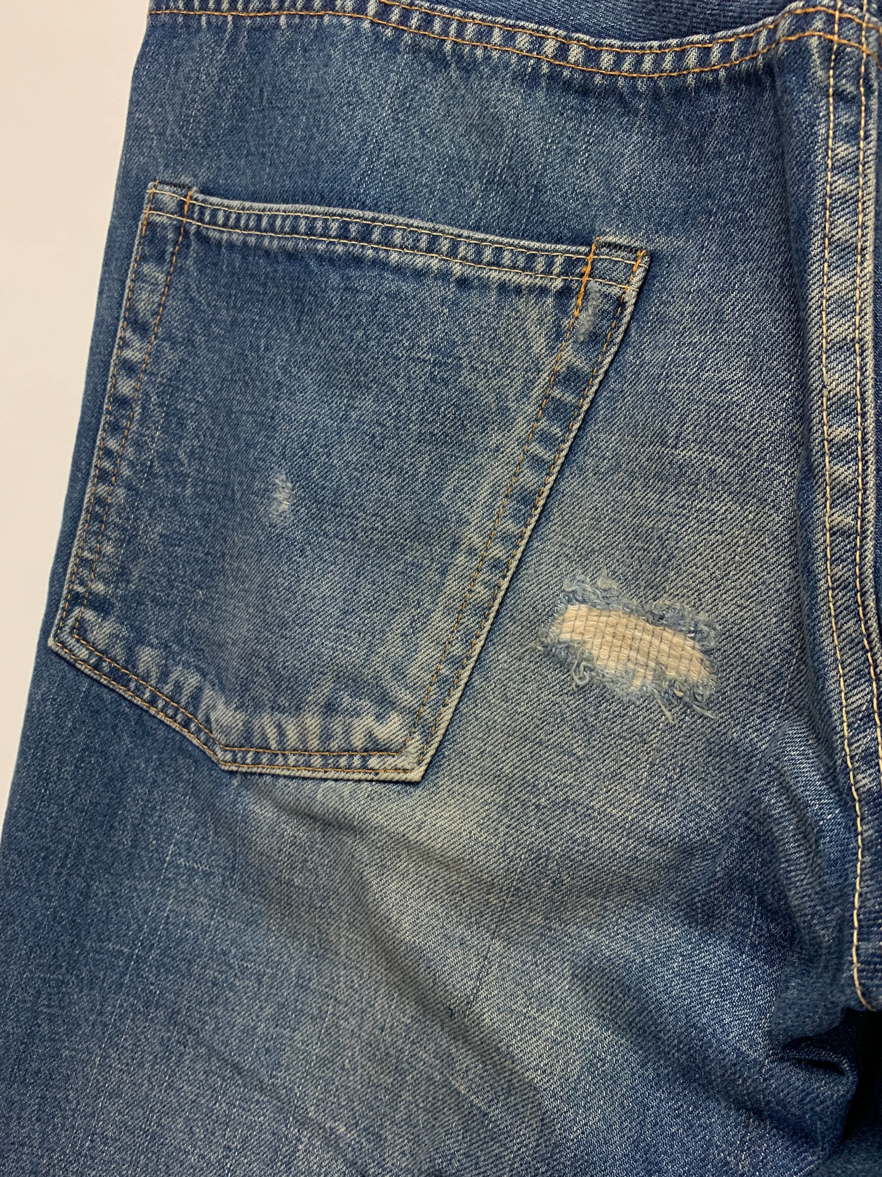 [34W] Visvim Fluxus 03D5 Distressed Denim Indigo