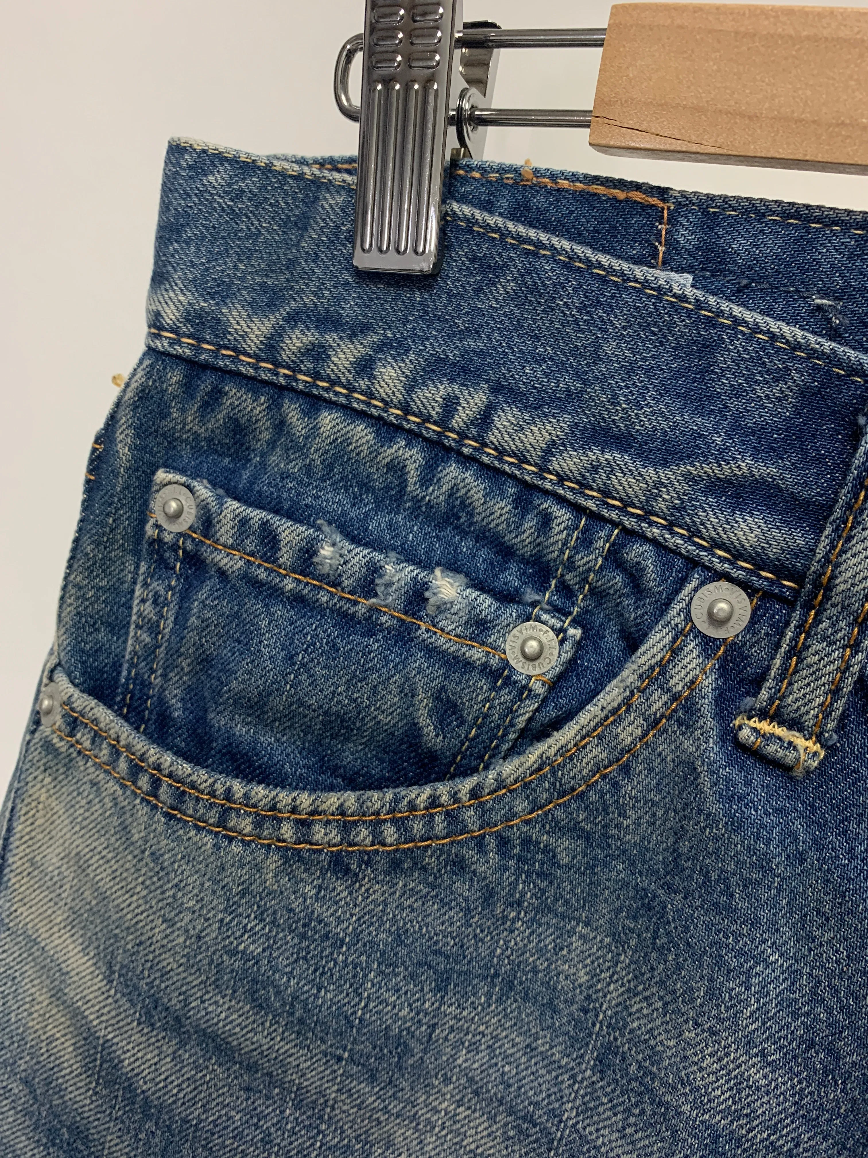 [34W] Visvim Fluxus 03D5 Distressed Denim Indigo
