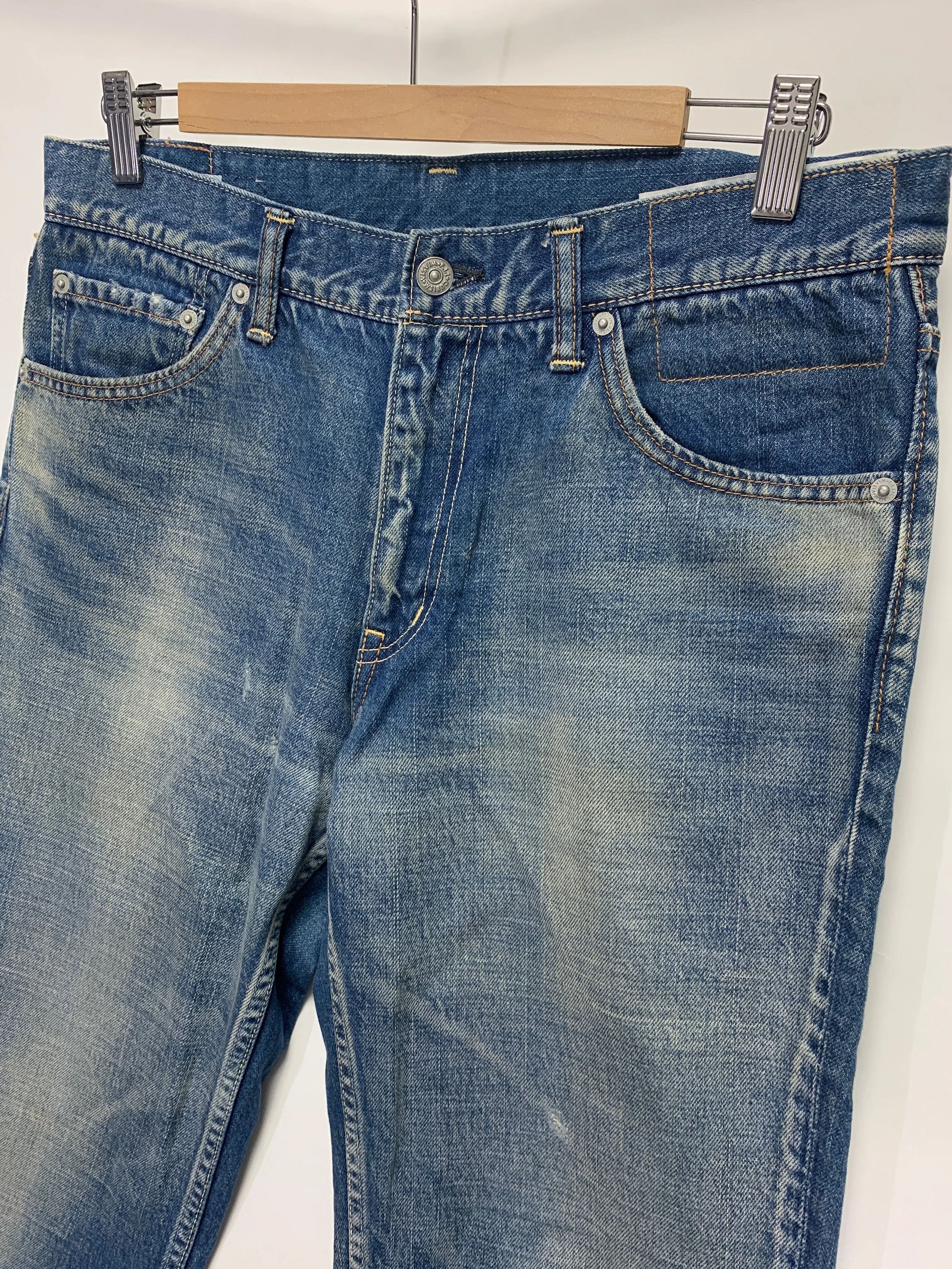 [34W] Visvim Fluxus 03D5 Distressed Denim Indigo