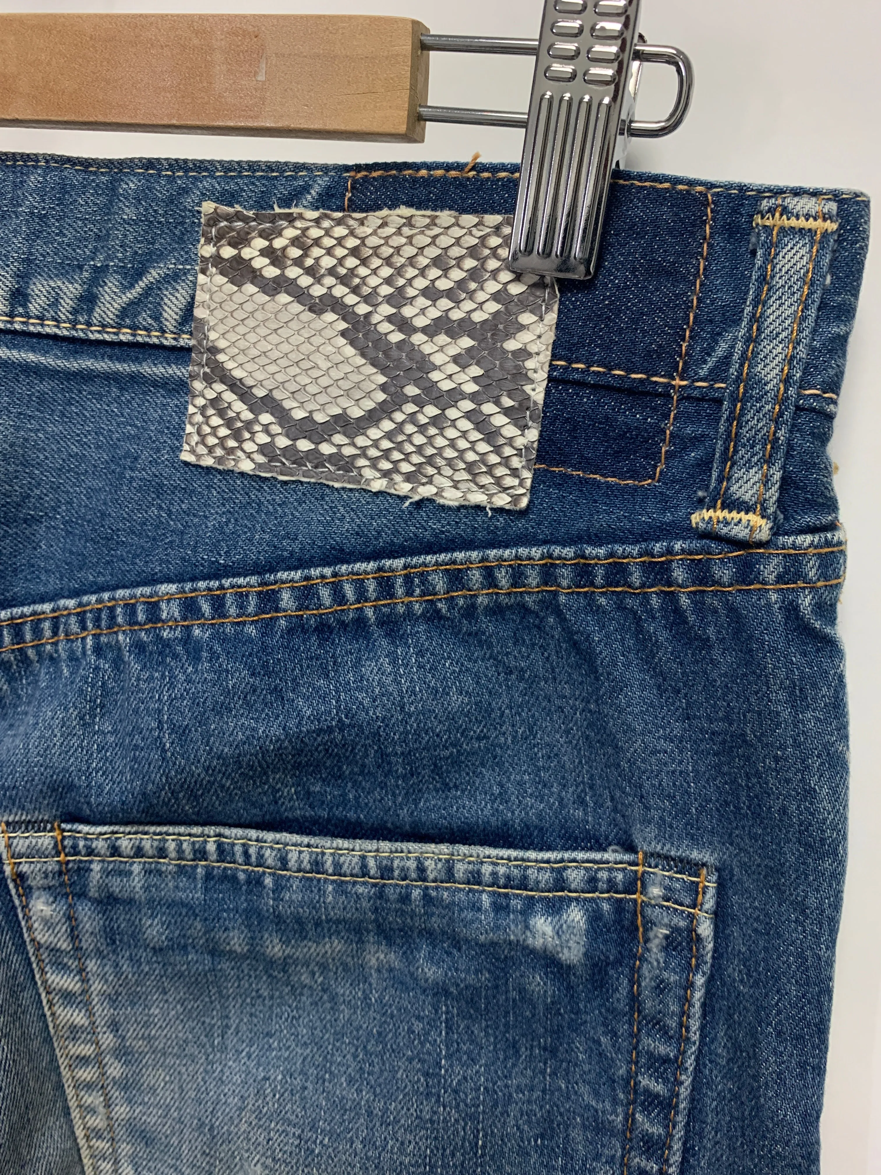 [34W] Visvim Fluxus 03D5 Distressed Denim Indigo