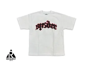 555 Text Tee "White"