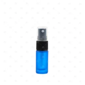 5ml Blue Deluxe Frosted Glass Spray Bottle (5 pack)