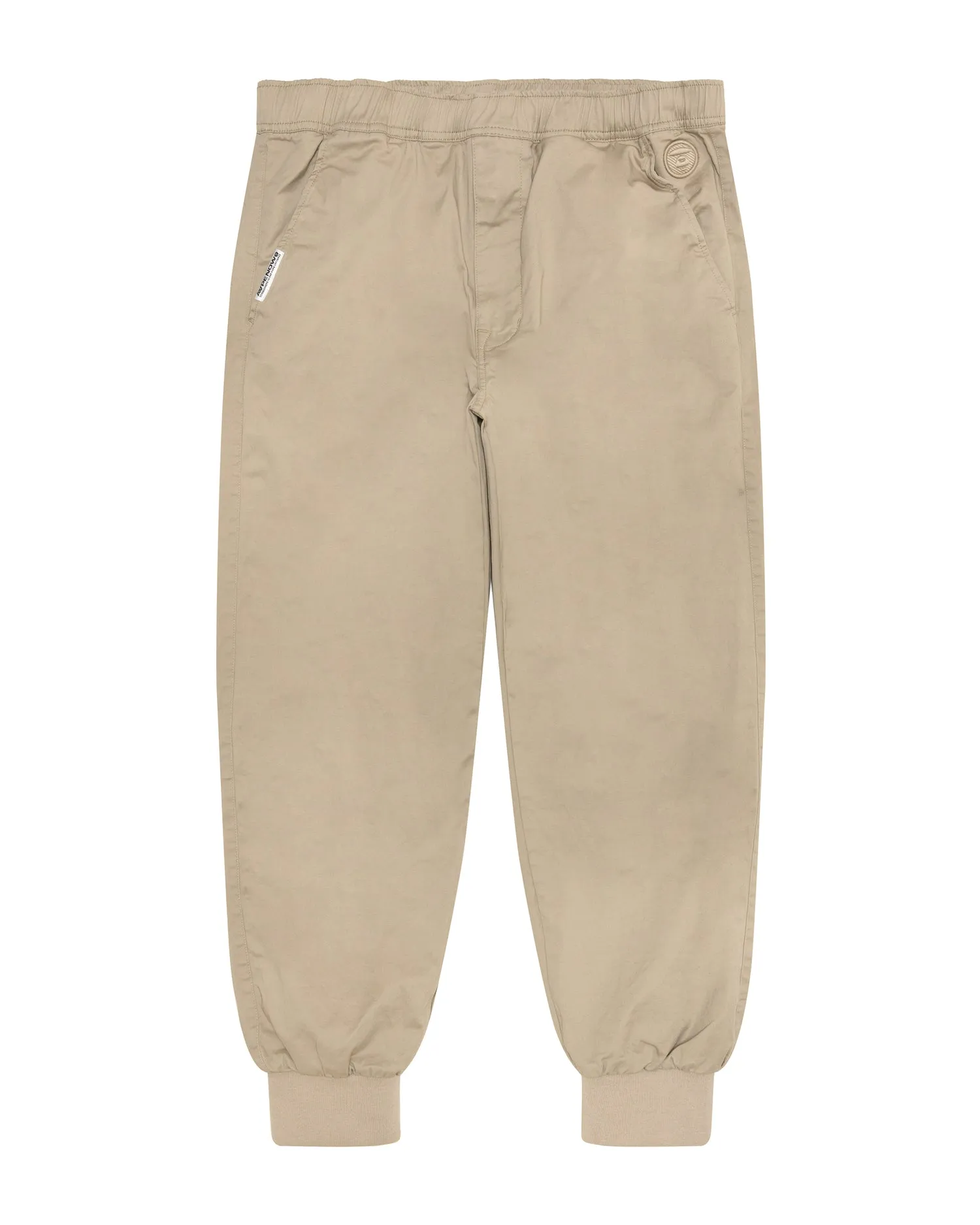 AAPENOW moonface logo tapered jogger pants