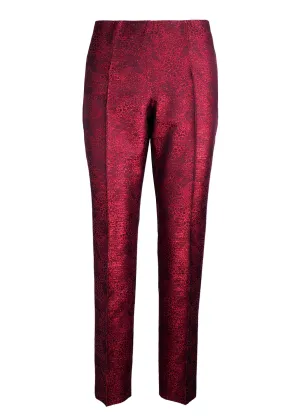 Abstract Lame Jacquard Pants