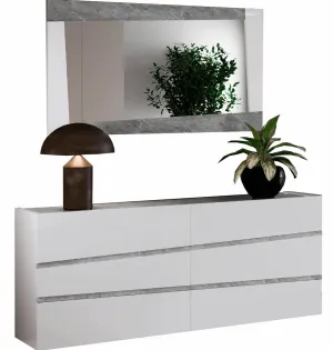 Alba Dresser w/Mirror SET