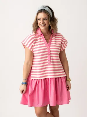 All Hands on Deck Collared Dress
