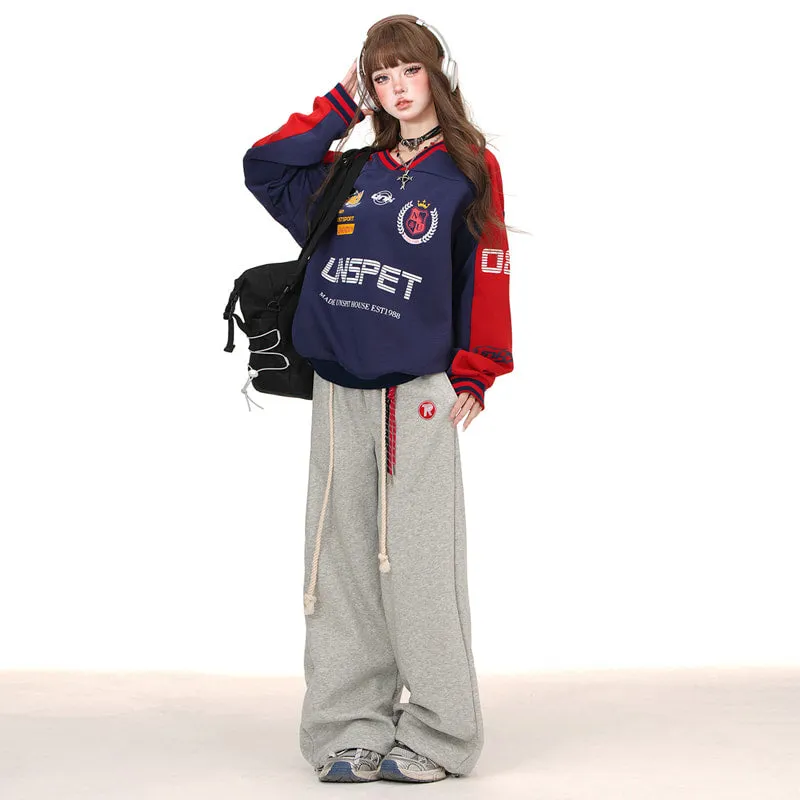 American Girls Casual Loose Straight Sweatpants