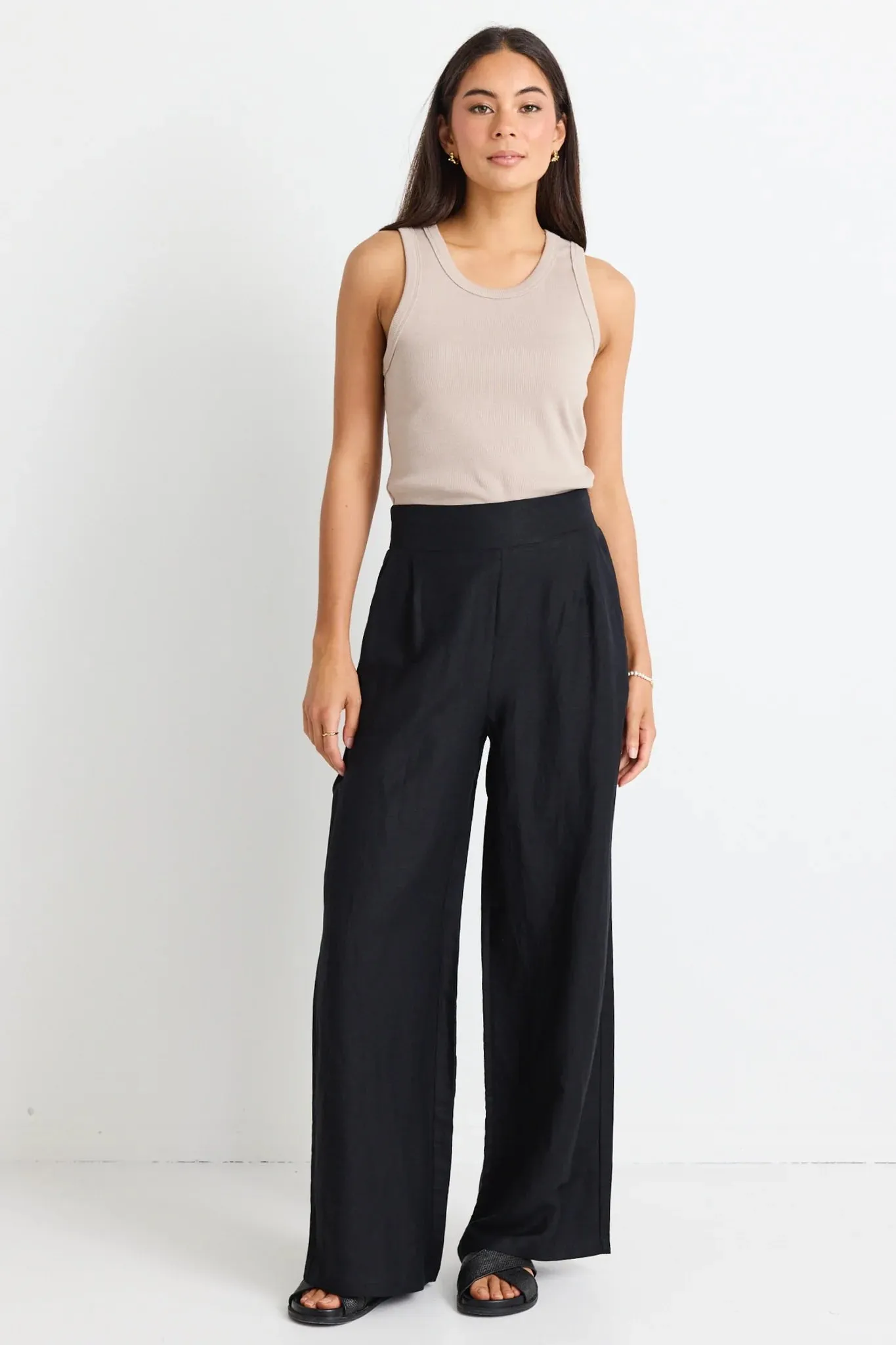 Among the Brave Guardian Black Linen Pant