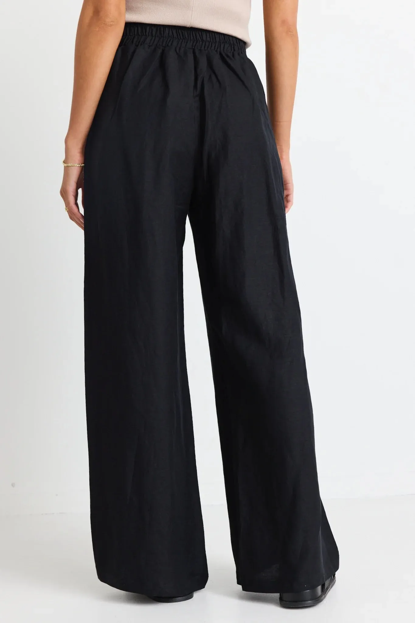 Among the Brave Guardian Black Linen Pant