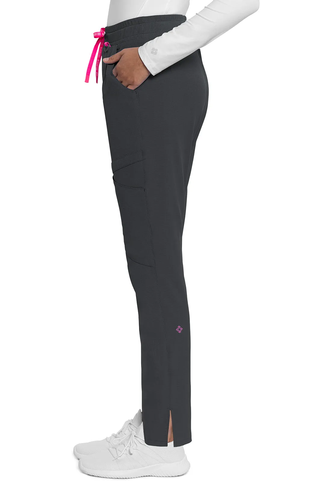 AMP MC101 Mid Rise Drawstring Tapered Leg Pants Pewter