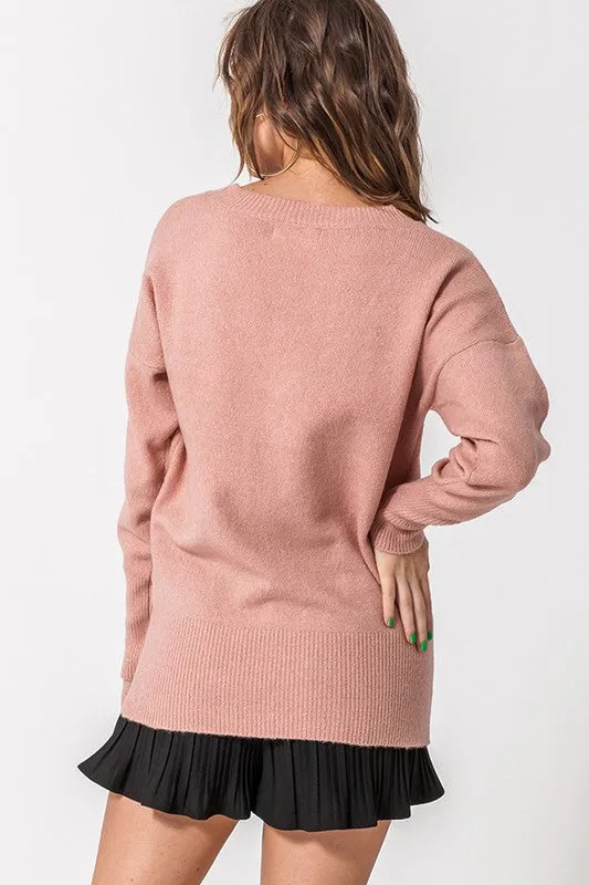 ANGEL DUSTY PINK SWEATER