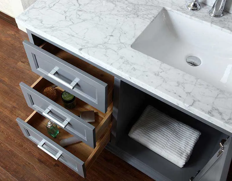 Ariel by Seacliff Nantucket 42" Single-Sink Bathroom Vanity Set With Mirror SCNAN42SWG