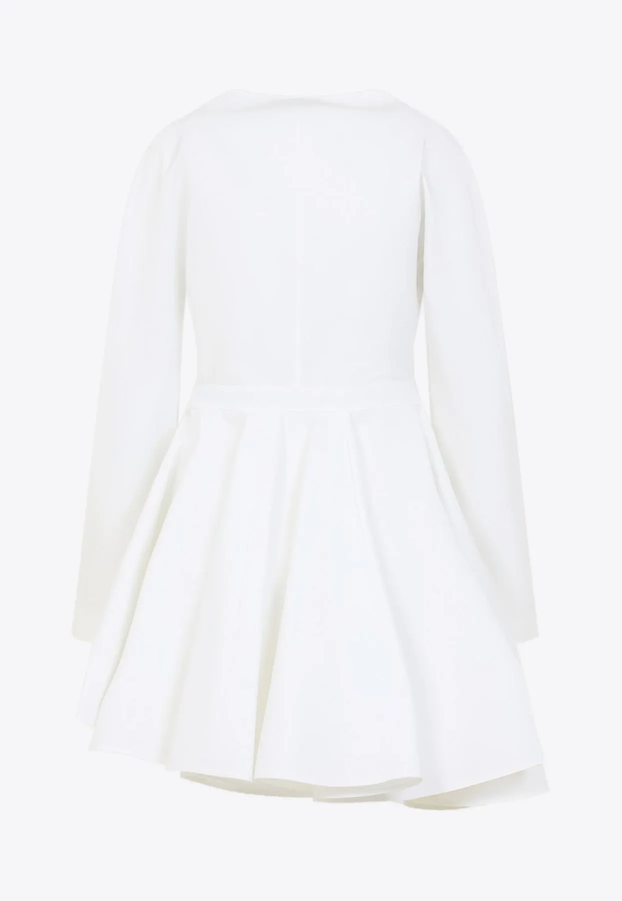 Asymmetrical Belted Mini Dress