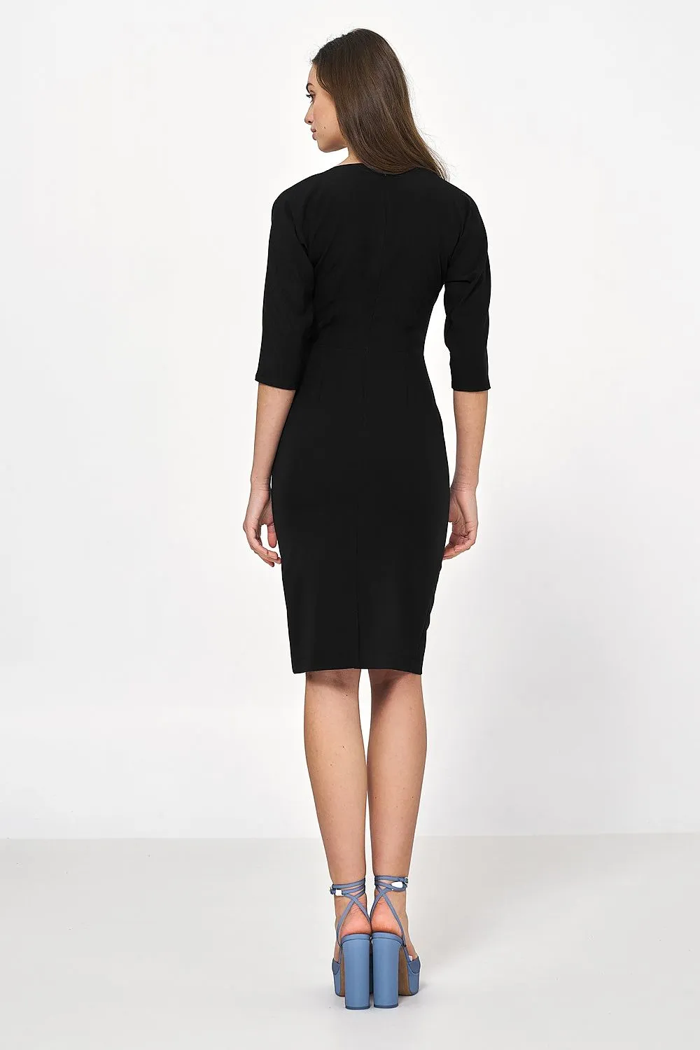 Asymmetrical Draped Elegant Dress