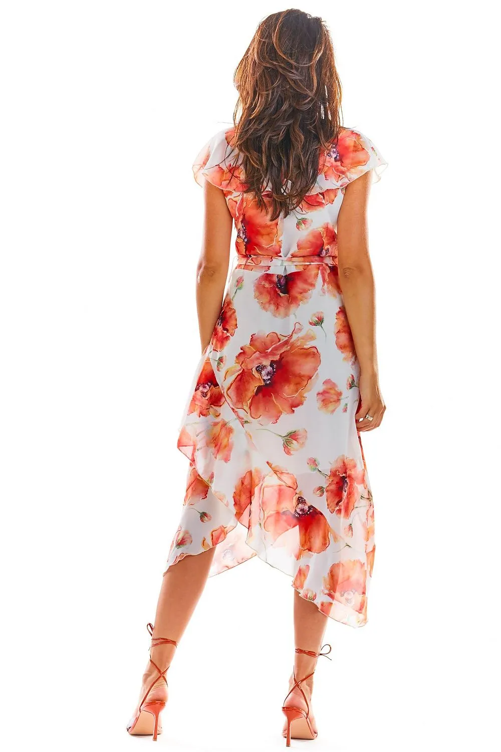 Asymmetrical Flounce Cocktail Dress
