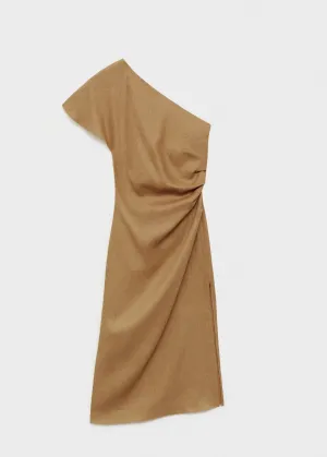 Asymmetrical linen dress
