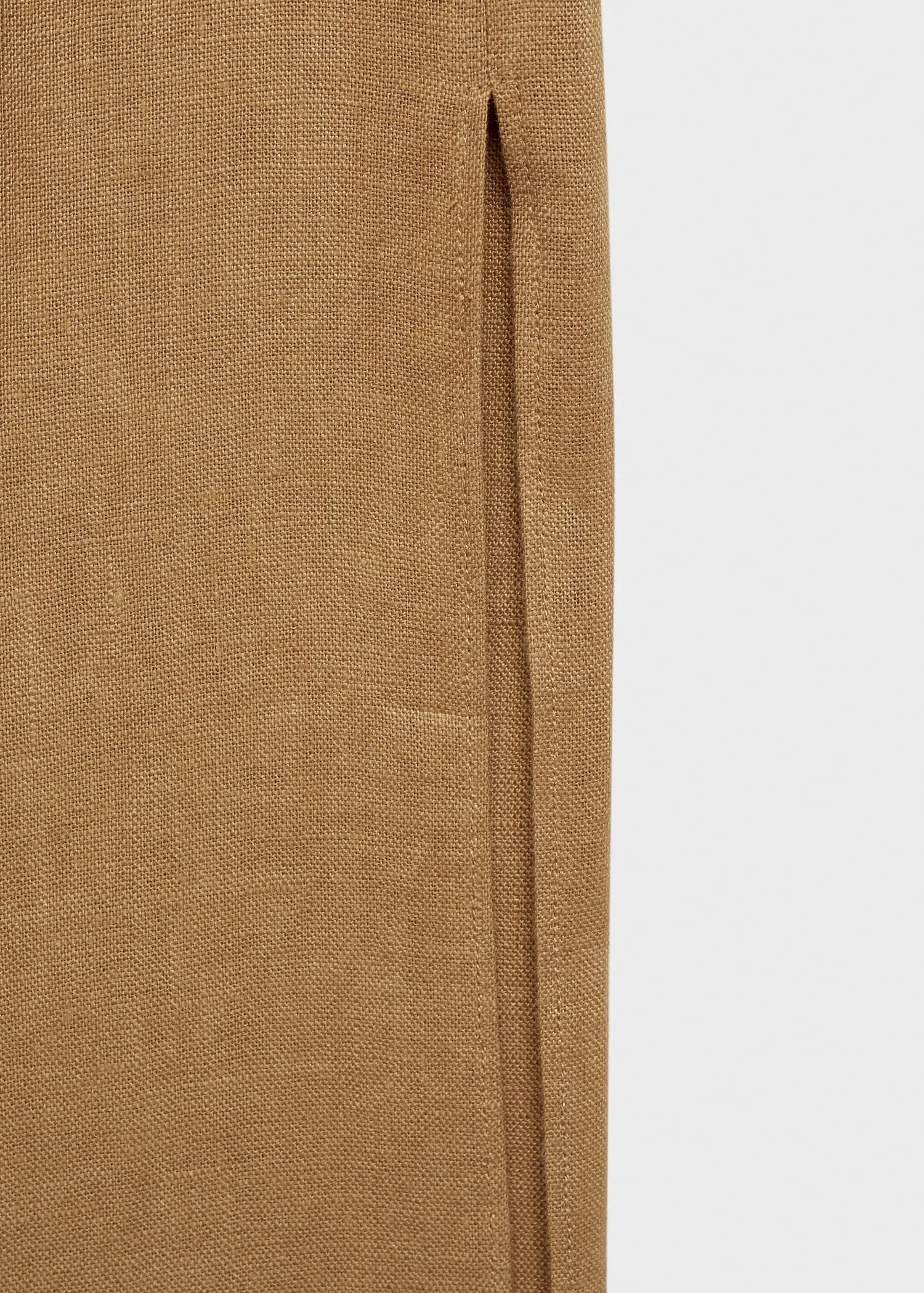 Asymmetrical linen dress
