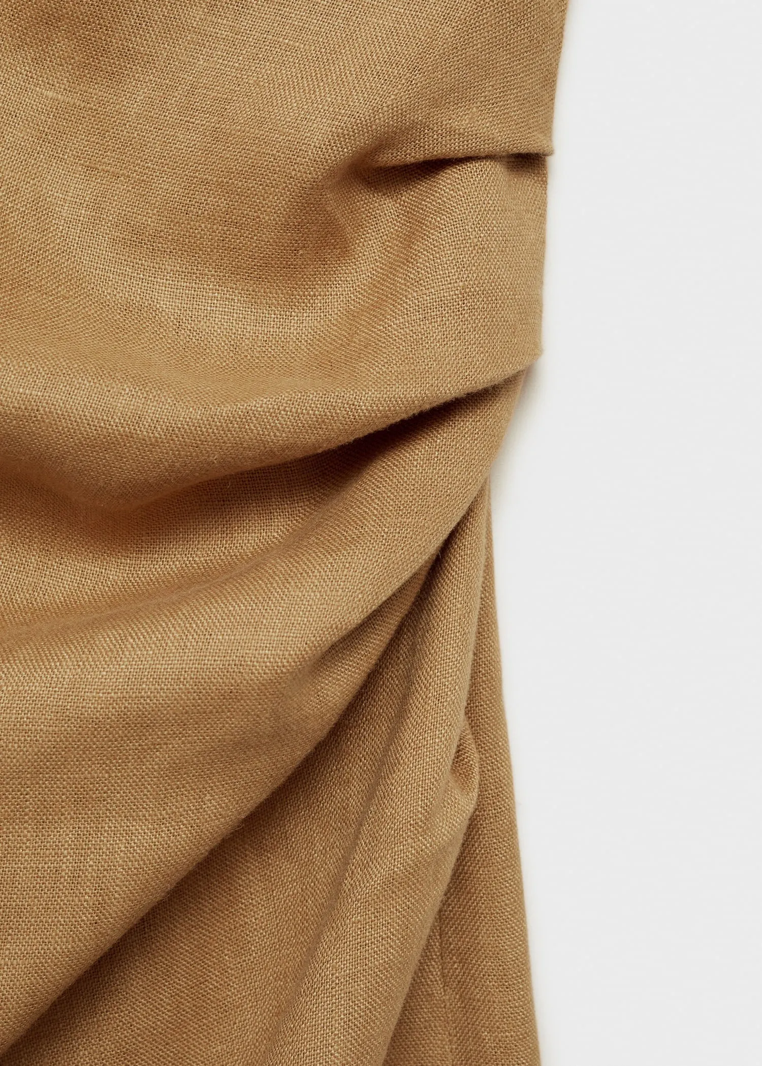 Asymmetrical linen dress