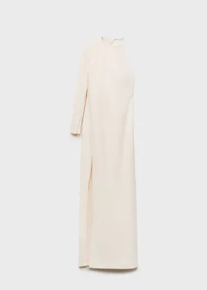 Asymmetrical open-back dress