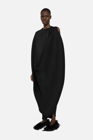 ASYMMETRICAL PLEAT DRESS