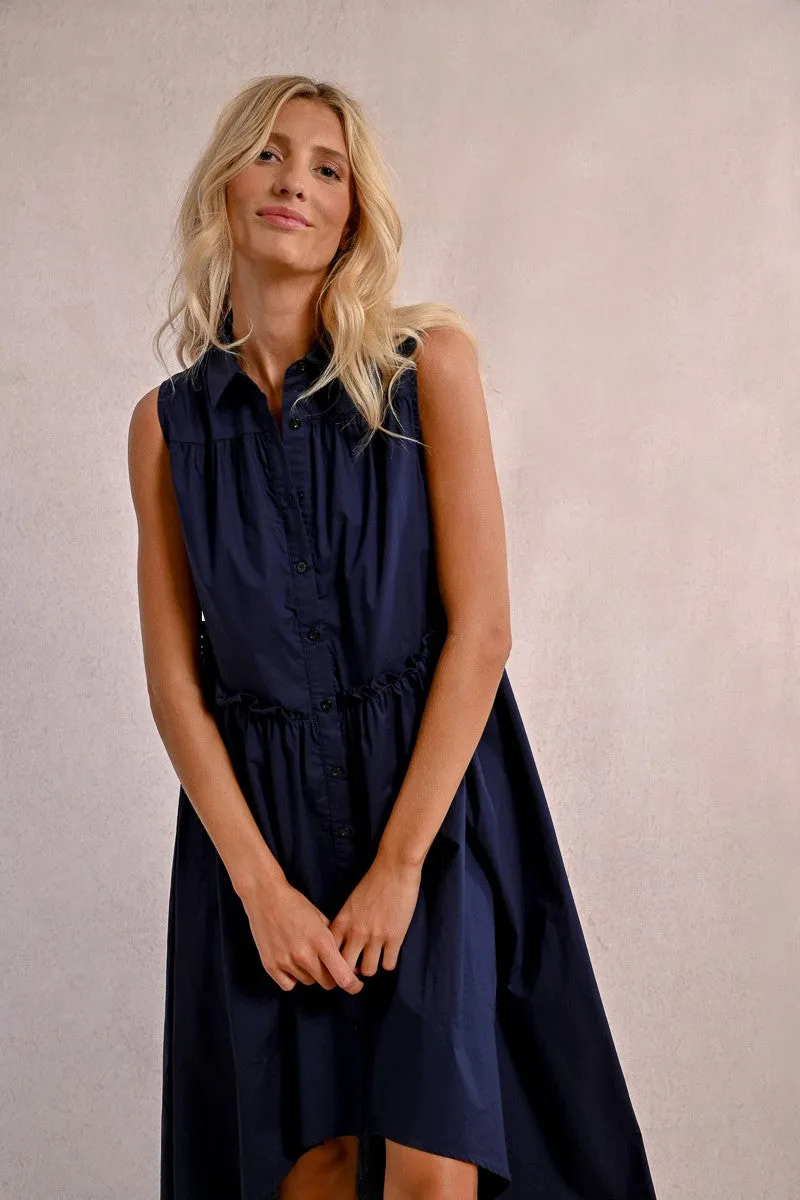 ASYMMETRICAL SHIRT DRESS