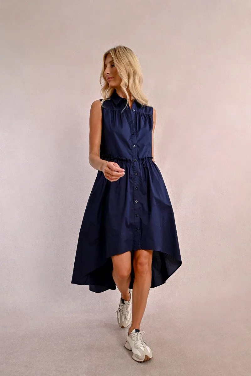 ASYMMETRICAL SHIRT DRESS