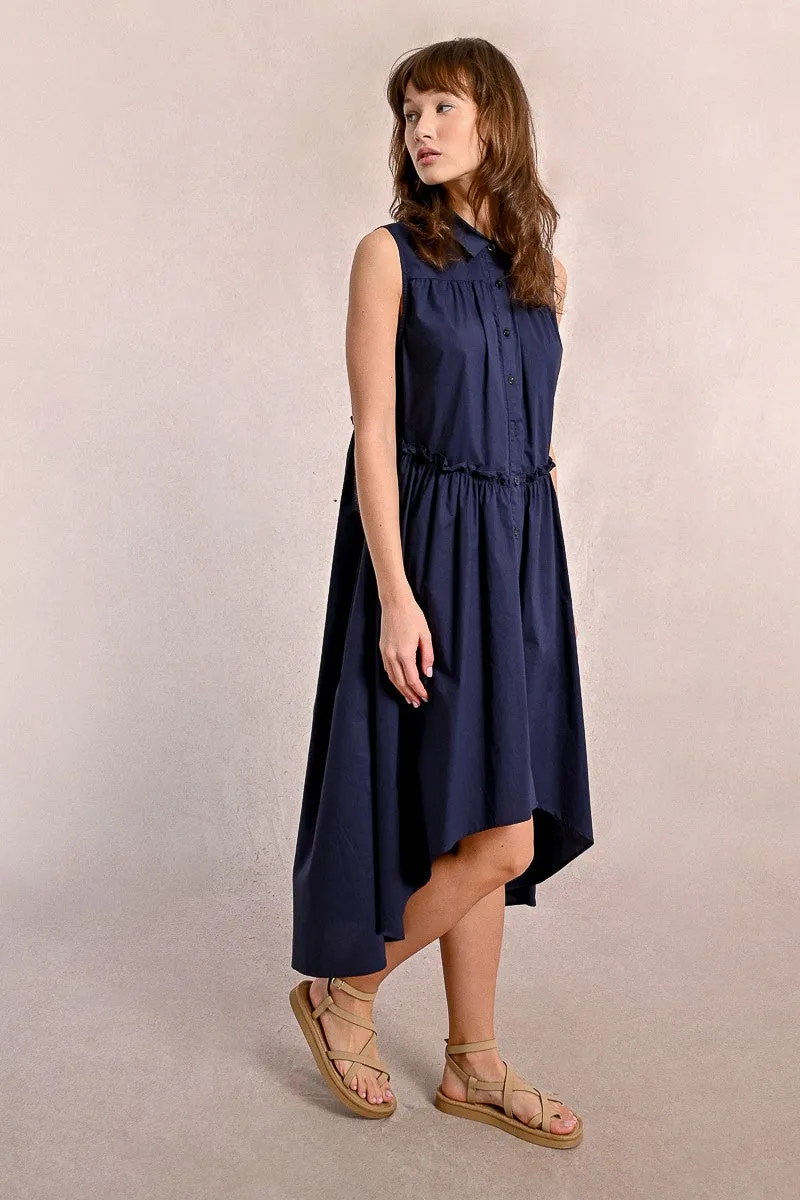 ASYMMETRICAL SHIRT DRESS