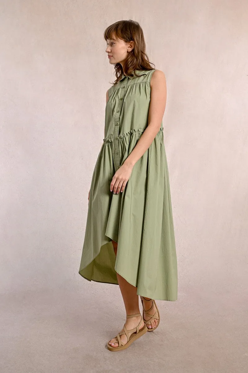 ASYMMETRICAL SHIRT DRESS