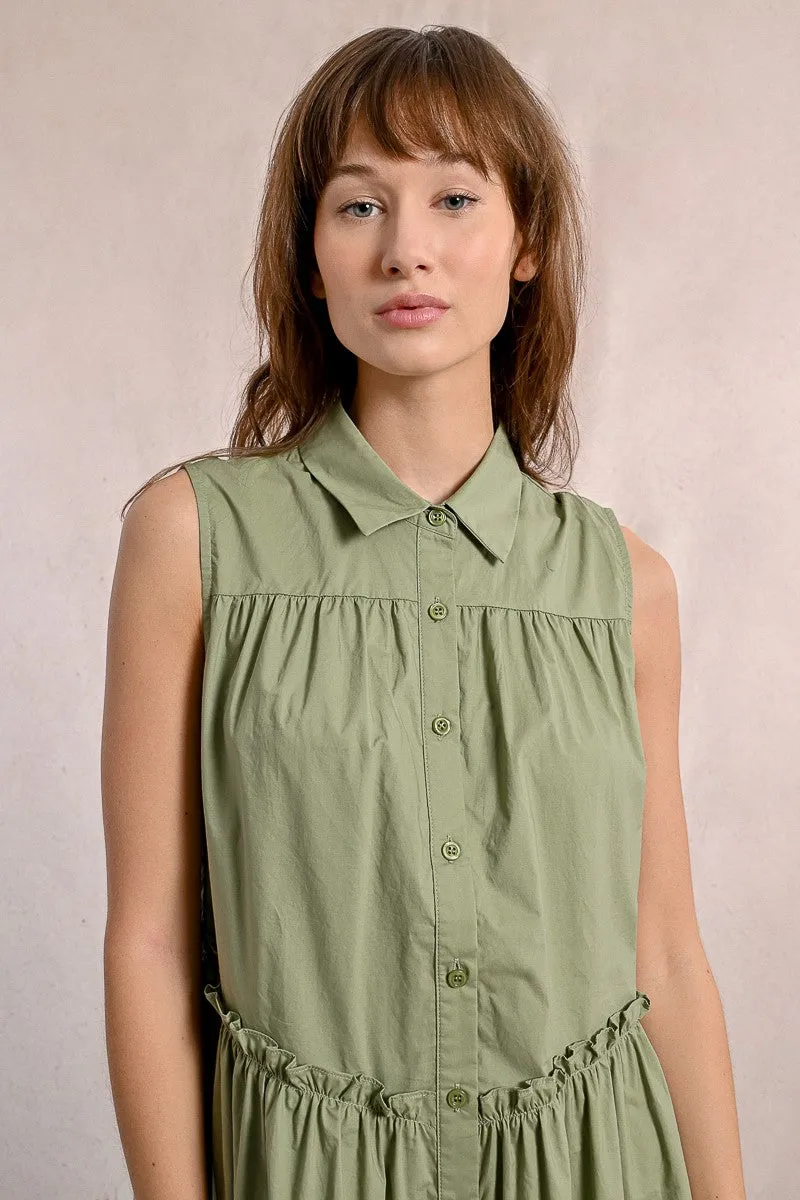 ASYMMETRICAL SHIRT DRESS