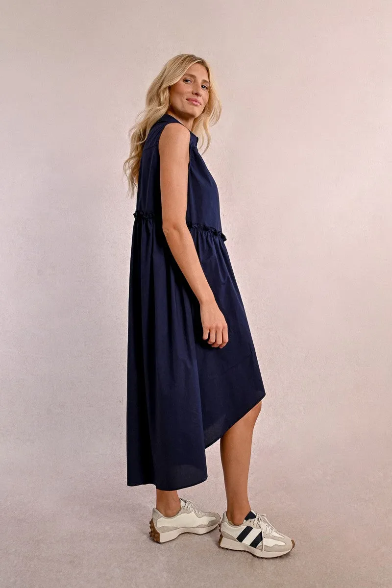 ASYMMETRICAL SHIRT DRESS