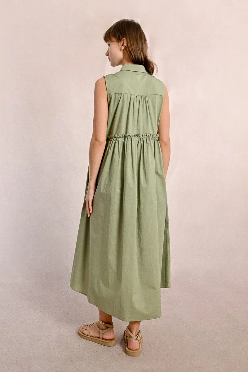 ASYMMETRICAL SHIRT DRESS