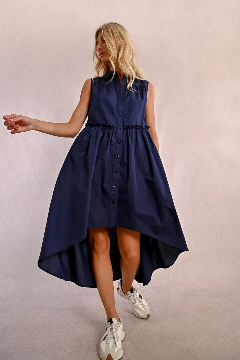 ASYMMETRICAL SHIRT DRESS