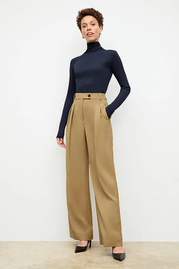Axam Layering Turtleneck - Ribbed Pima Cotton :: Galaxy Blue