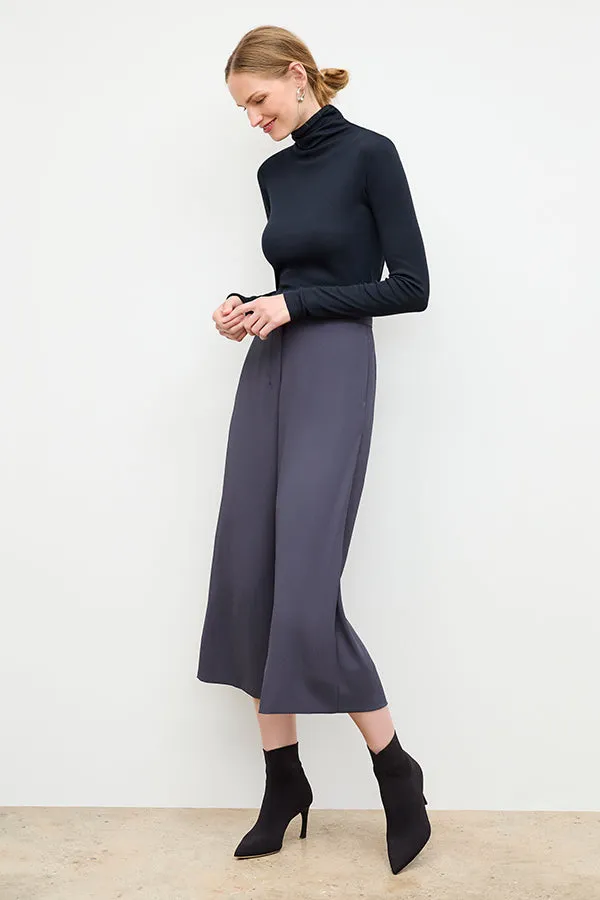 Axam Layering Turtleneck - Ribbed Pima Cotton :: Galaxy Blue