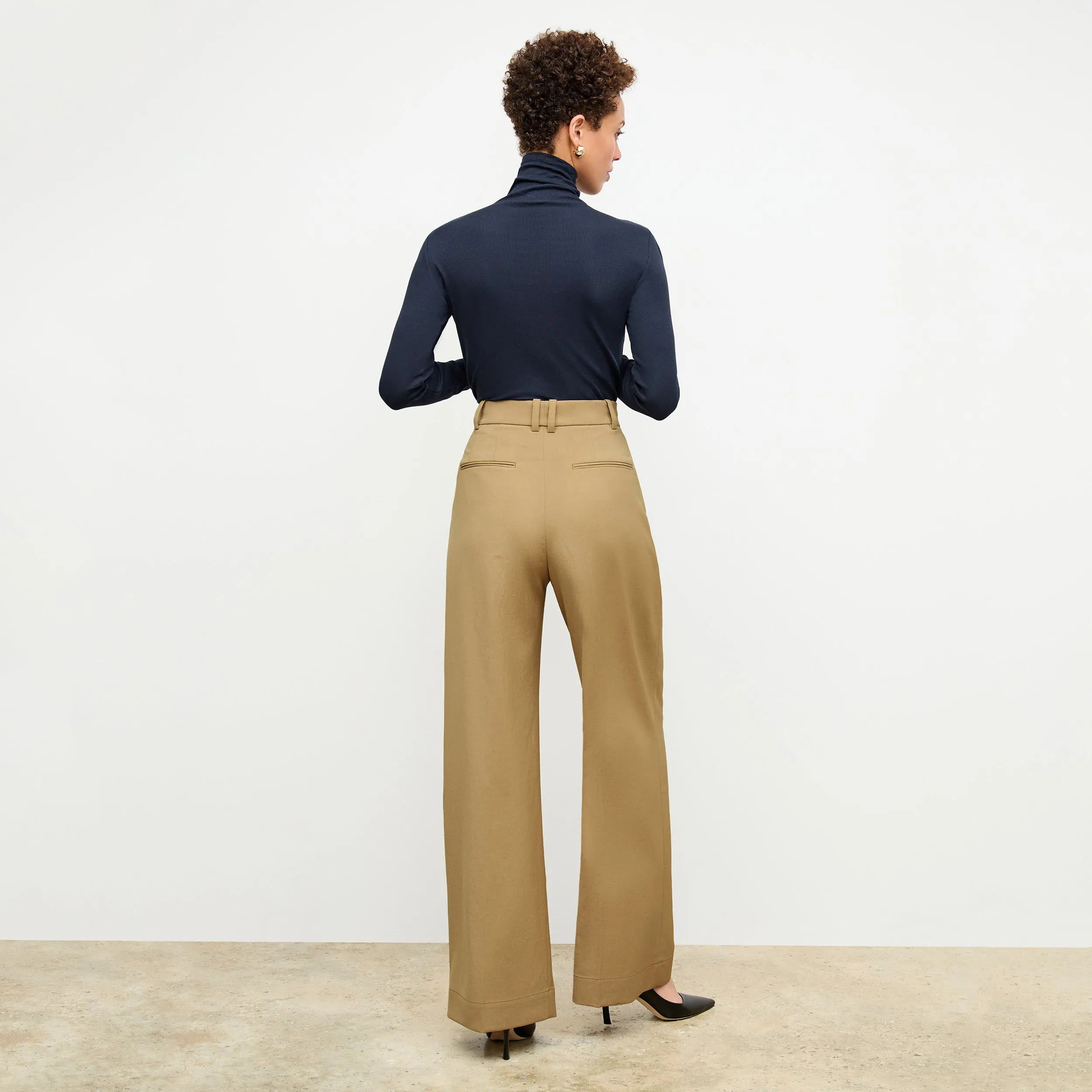 Axam Layering Turtleneck - Ribbed Pima Cotton :: Galaxy Blue