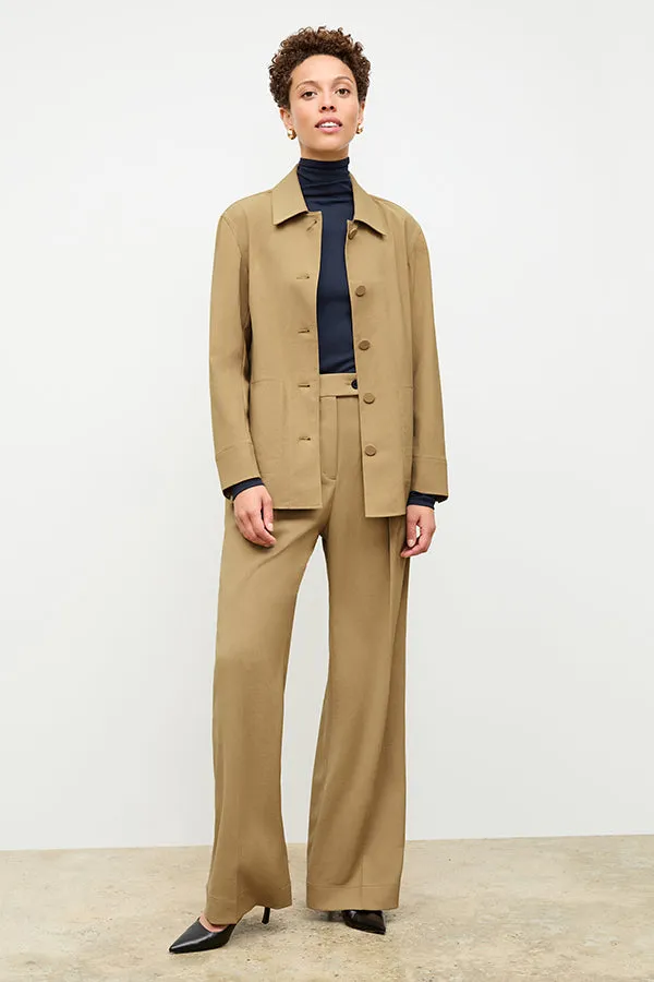 Axam Layering Turtleneck - Ribbed Pima Cotton :: Galaxy Blue