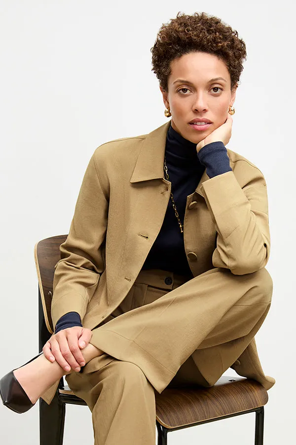 Axam Layering Turtleneck - Ribbed Pima Cotton :: Galaxy Blue