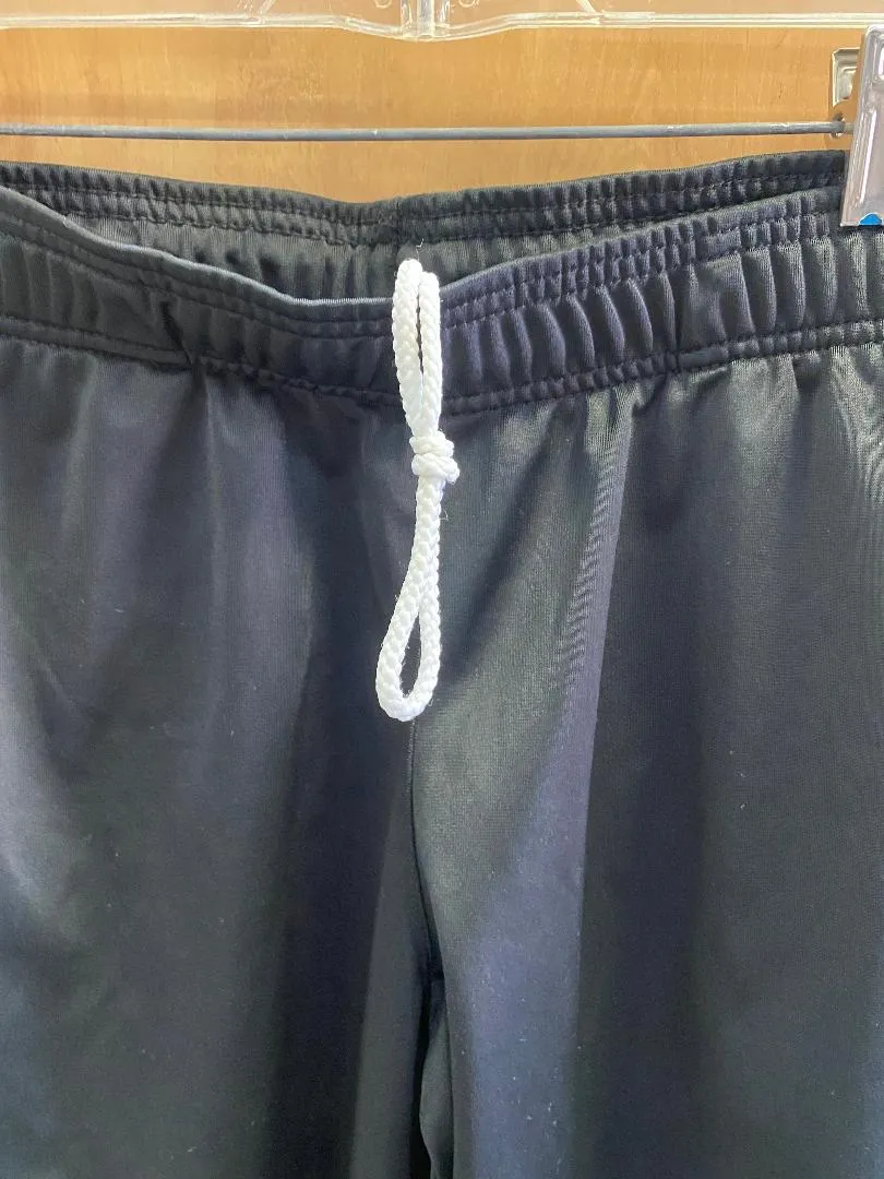 BADGER SPORT Ladies Black Polyester Track Pants w/ Zippers & Snaps