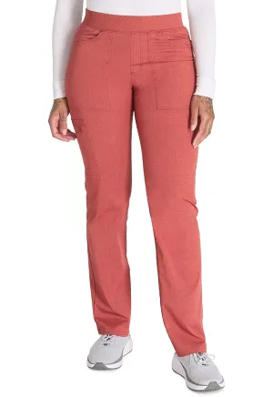 Balance DK135 Mid Rise Tapered Leg Pull-on Pants Heather Clay