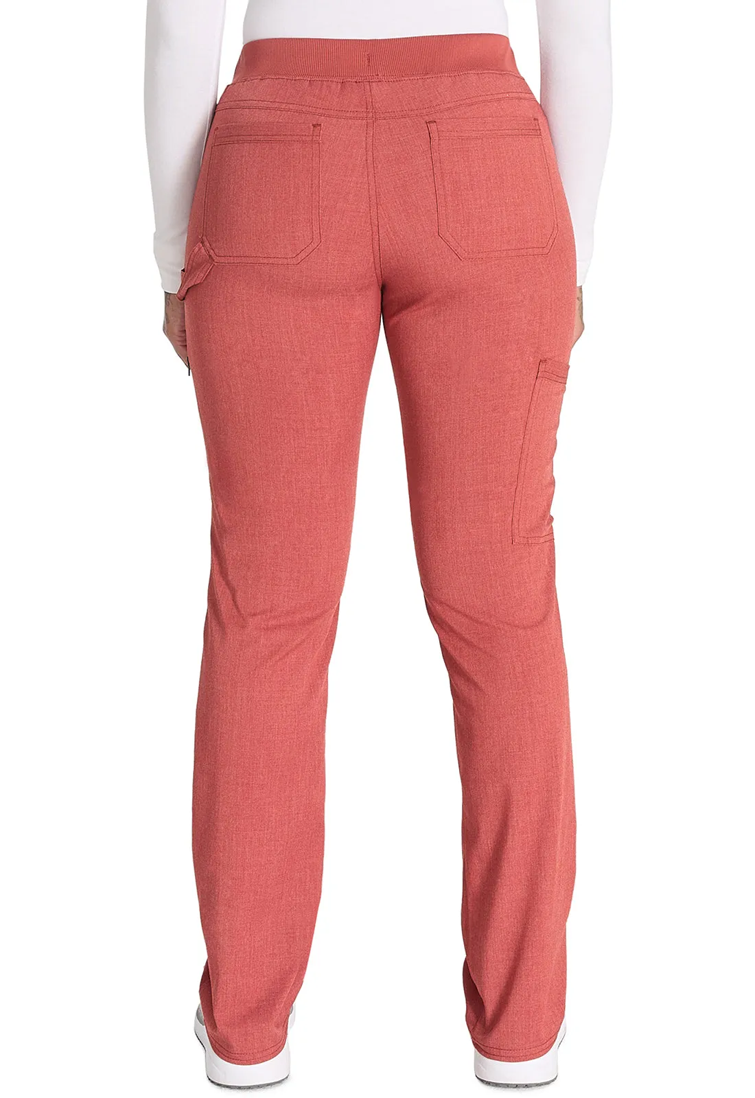 Balance DK135 Mid Rise Tapered Leg Pull-on Pants Heather Clay