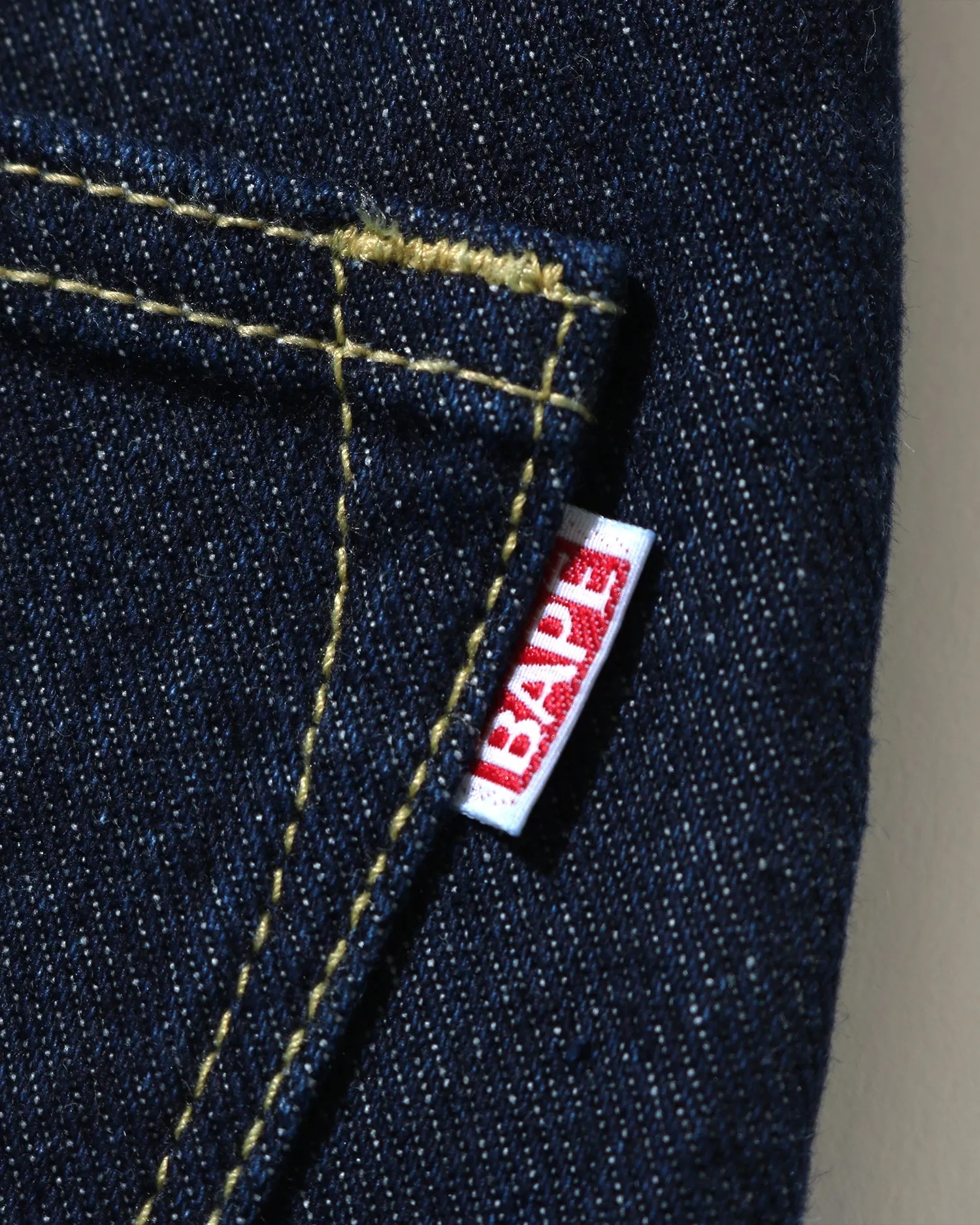 BAPE Logo Tapered Denim Jeans