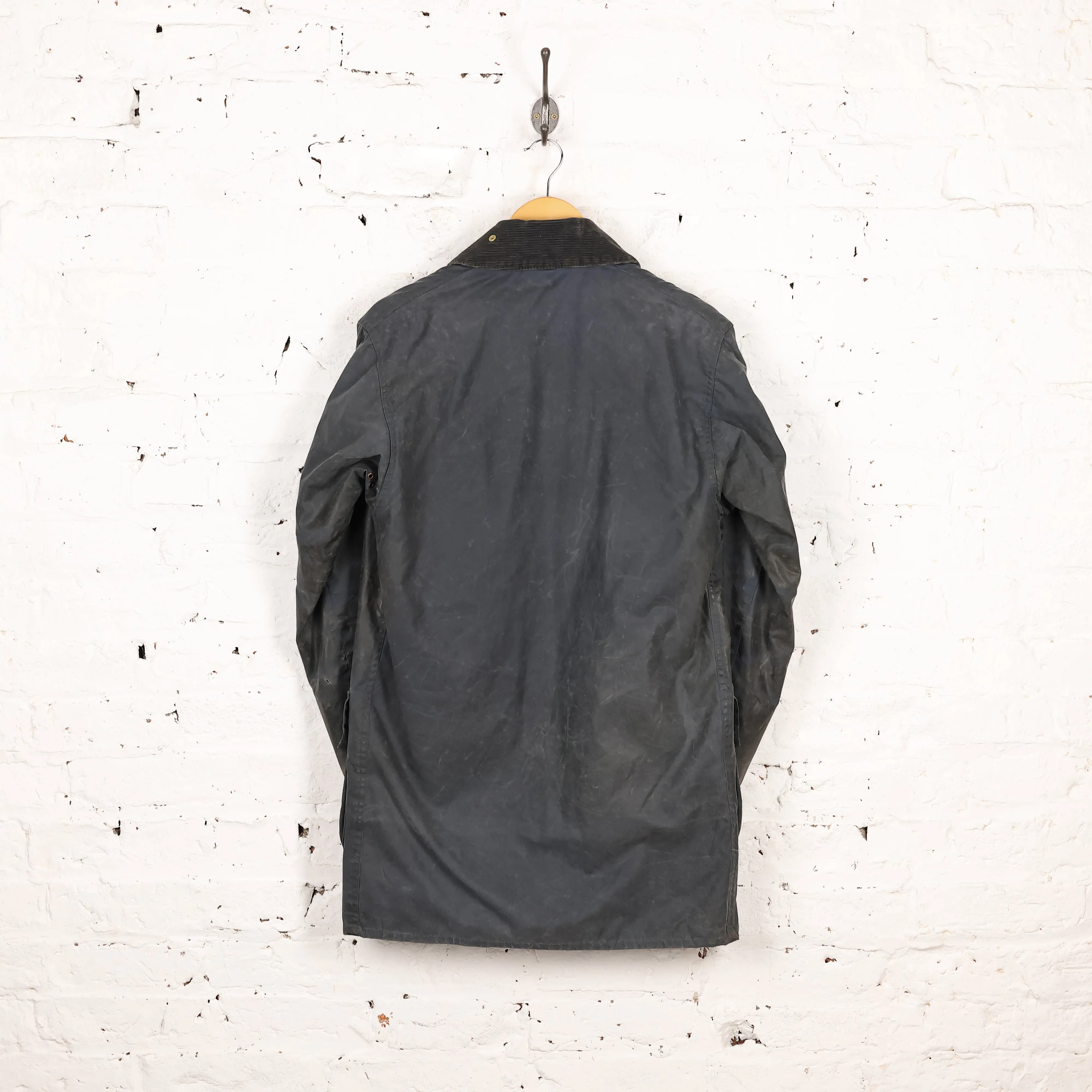Barbour Border Wax Jacket - Blue  - XS