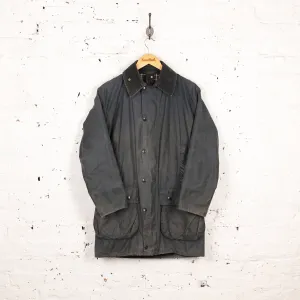 Barbour Border Wax Jacket - Blue  - XS