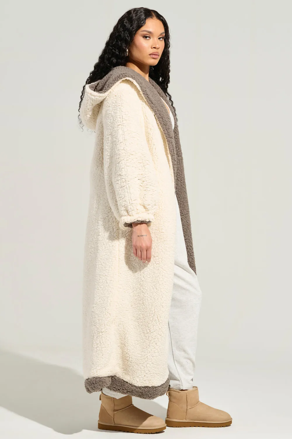 BEAR HUG REVERSIBLE FLEECE TRENCH