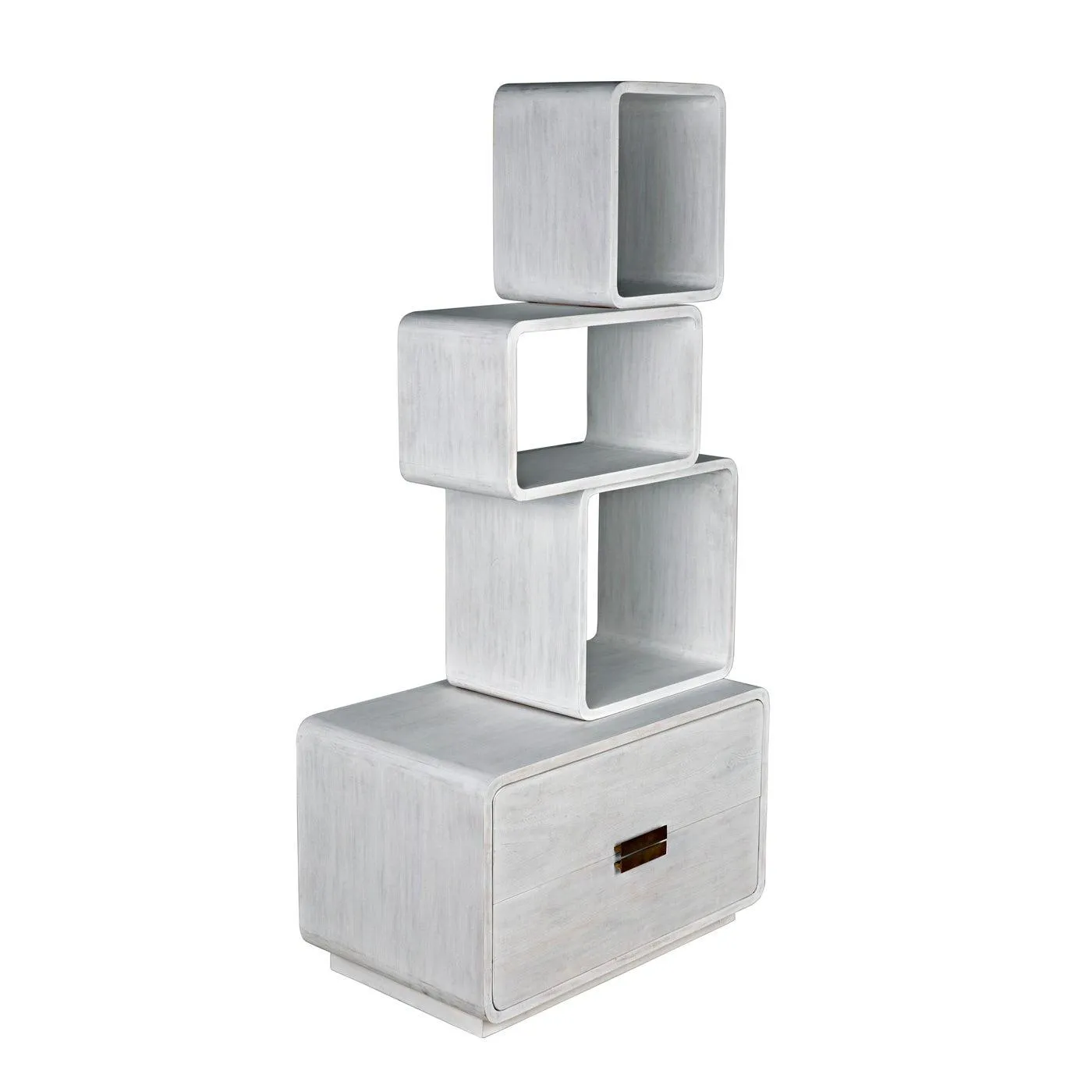 Belini Bookcase, White Wash
