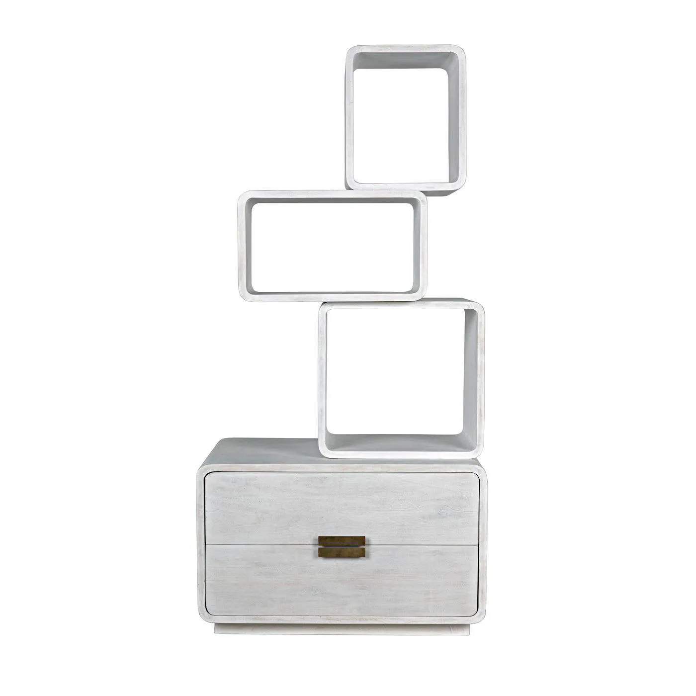 Belini Bookcase, White Wash